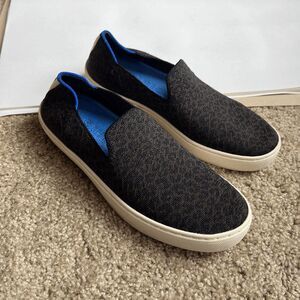 Rothy’s Slip On Sneaker Leopard Espresso Washable Casual Comfort Size 7